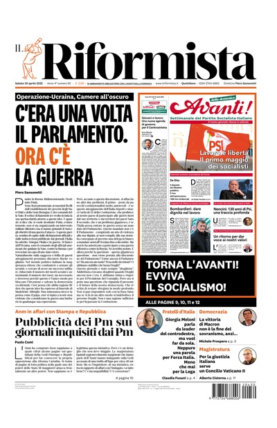 sabato 30 aprile 2022