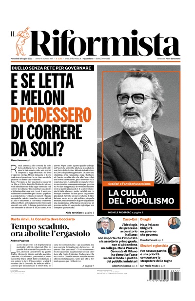 mercoledì 27 luglio 2022