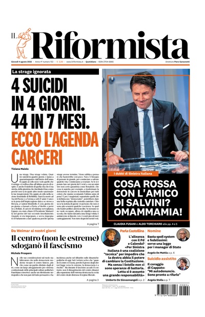 giovedì 4 agosto 2022