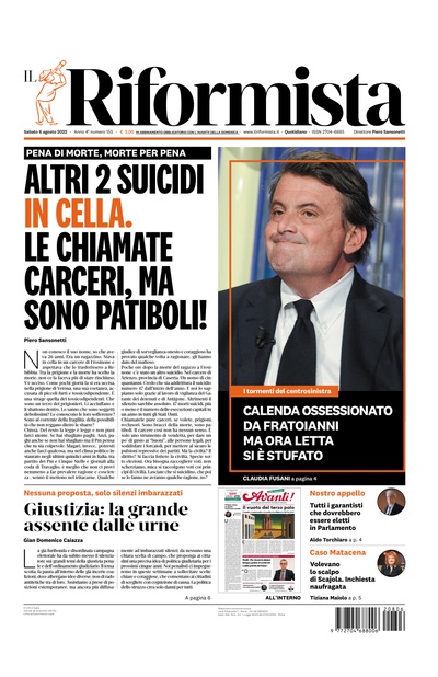 sabato 6 agosto 2022