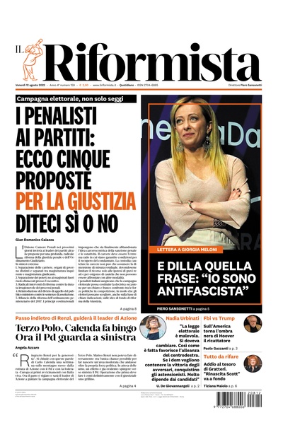 venerdì 12 agosto 2022