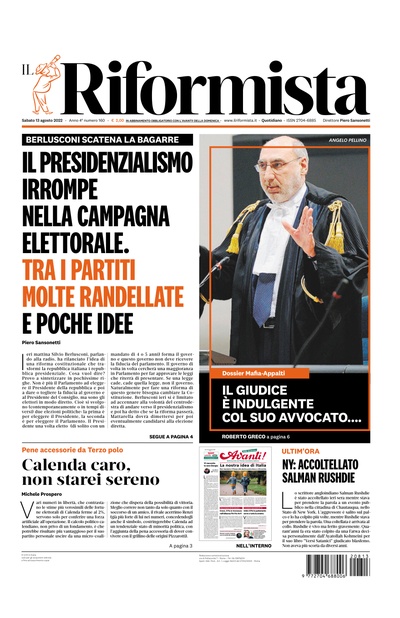 sabato 13 agosto 2022