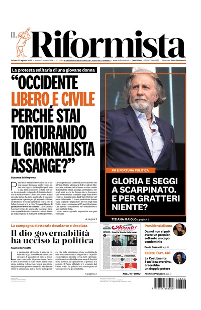 sabato 20 agosto 2022