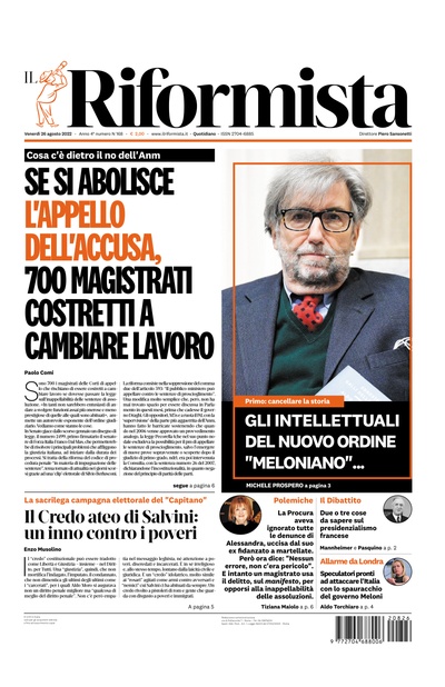 venerdì 26 agosto 2022