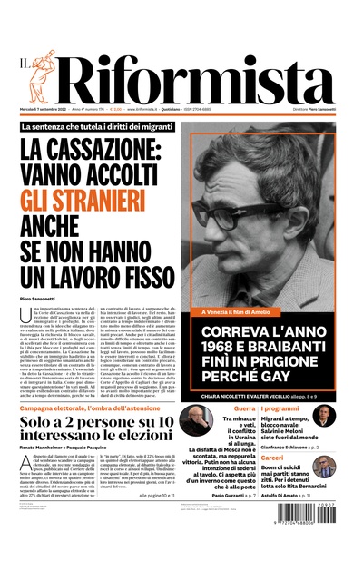 mercoledì 7 settembre 2022