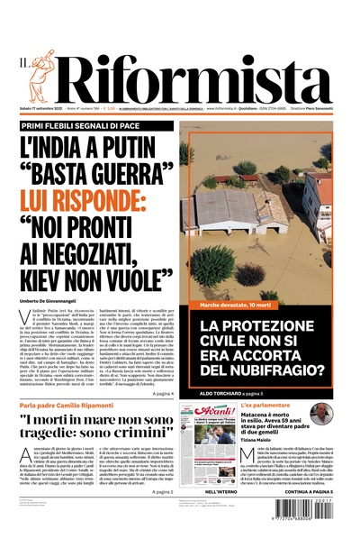 sabato 17 settembre 2022