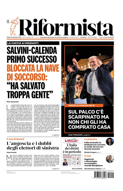 sabato 24 settembre 2022