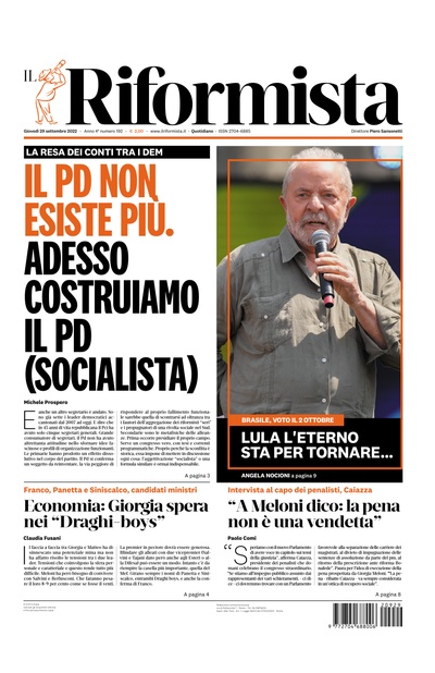giovedì 29 settembre 2022