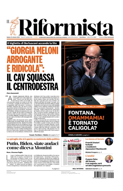 sabato 15 ottobre 2022