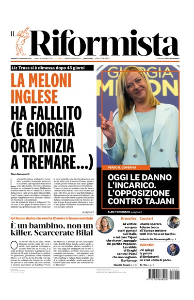 venerdì 21 ottobre 2022