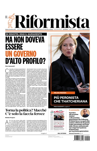 sabato 22 ottobre 2022