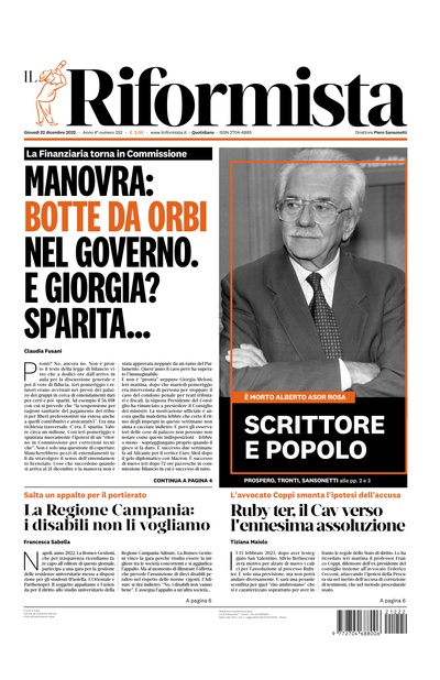 giovedì 22 dicembre 2022