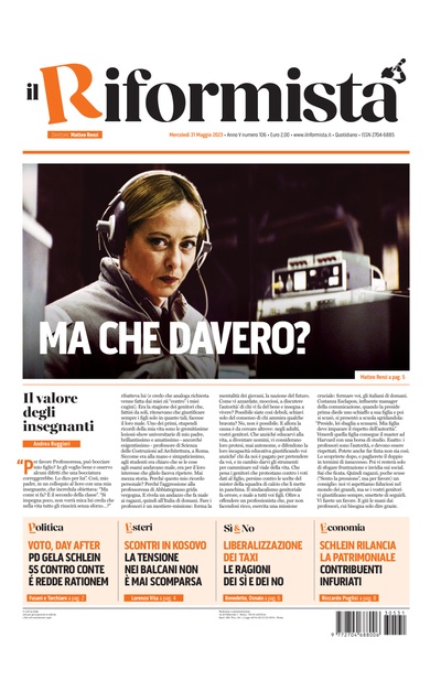 mercoledì 31 maggio 2023