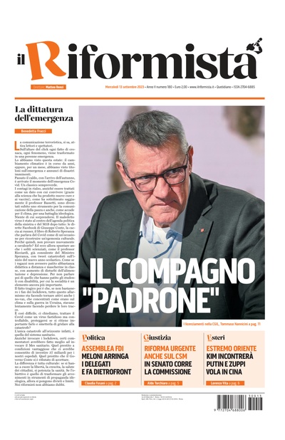 mercoledì 13 settembre 2023
