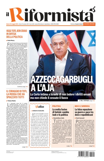 sabato 25 maggio 2024