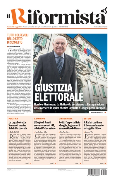 mercoledì 29 maggio 2024