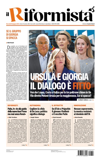 mercoledì 26 giugno 2024