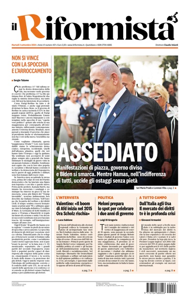 martedì 3 settembre 2024