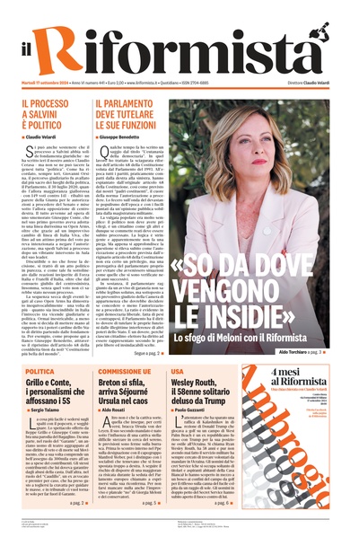 martedì 17 settembre 2024