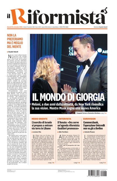 giovedì 26 settembre 2024