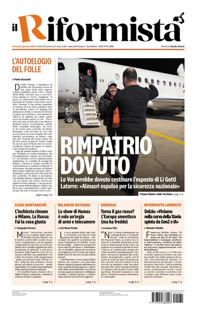 venerdì 31 gennaio 2025