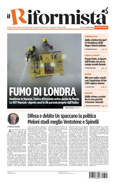 sabato 22 marzo 2025