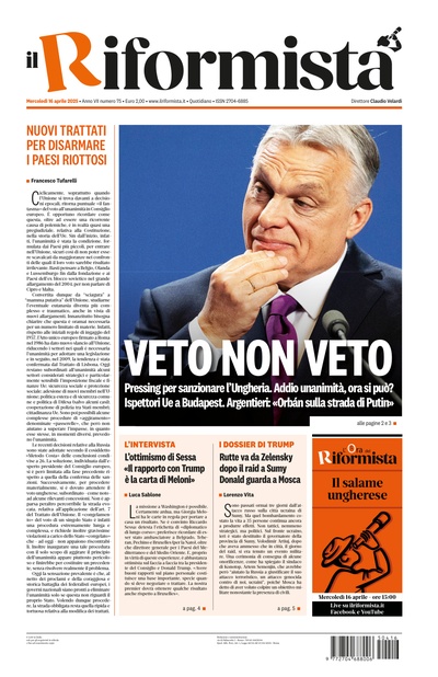 mercoledì 16 aprile 2025