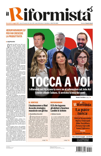 mercoledì 14 maggio 2025