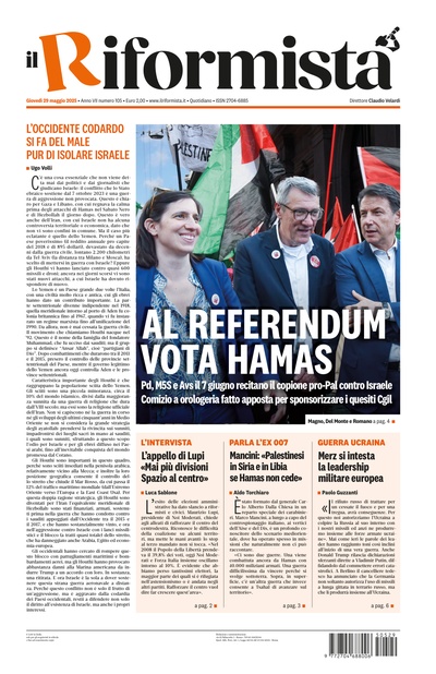 giovedì 29 maggio 2025