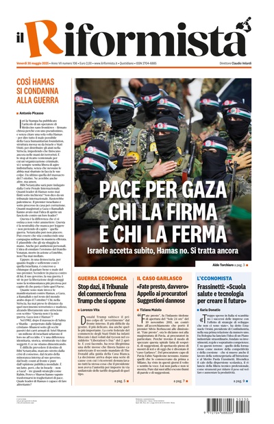 venerdì 30 maggio 2025