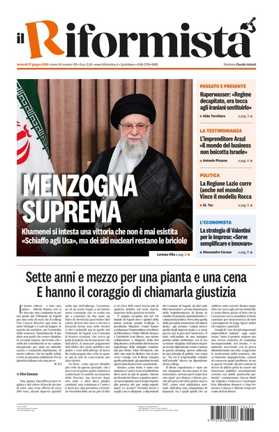 venerdì 27 giugno 2025
