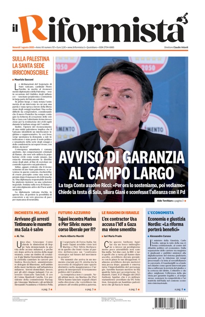 venerdì 1 agosto 2025