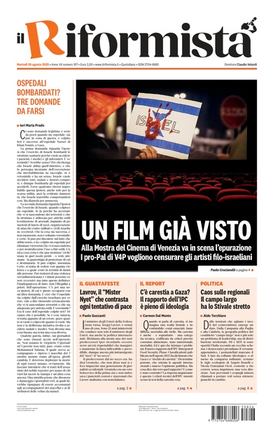 martedì 26 agosto 2025