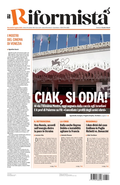 mercoledì 27 agosto 2025