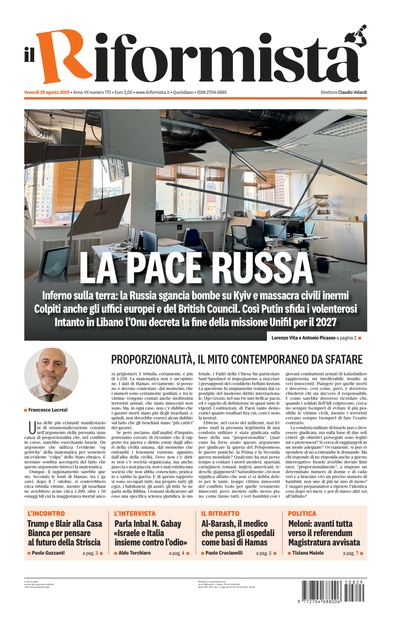 venerdì 29 agosto 2025