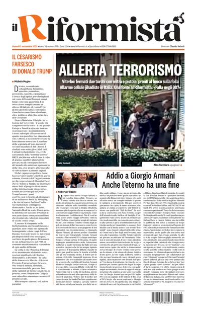 venerdì 5 settembre 2025
