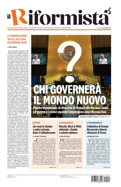 venerdì 26 settembre 2025