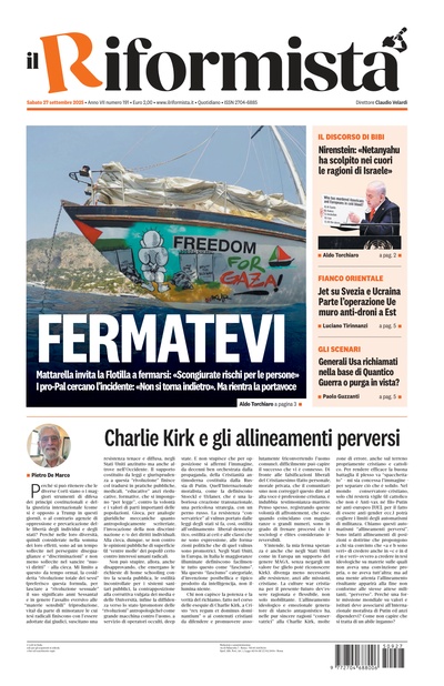 sabato 27 settembre 2025
