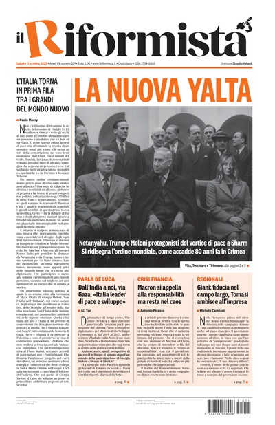 sabato 11 ottobre 2025