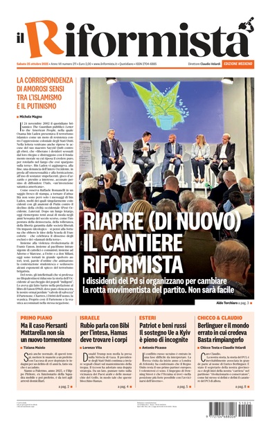 sabato 25 ottobre 2025