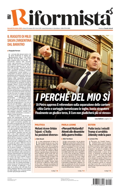 martedì 28 ottobre 2025