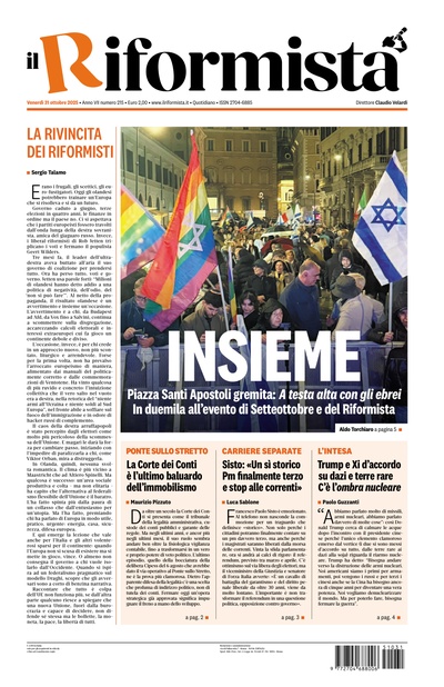 venerdì 31 ottobre 2025