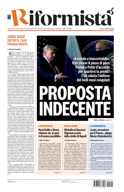 venerdì 21 novembre 2025