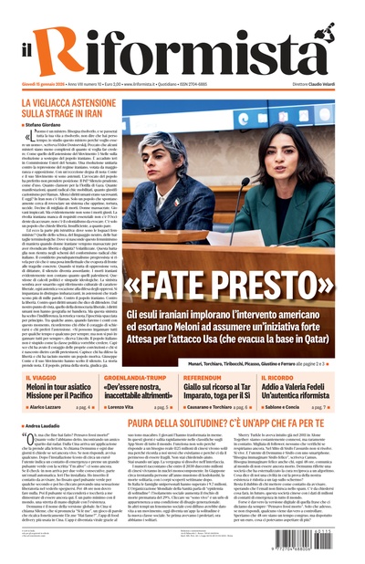 giovedì 15 gennaio 2026