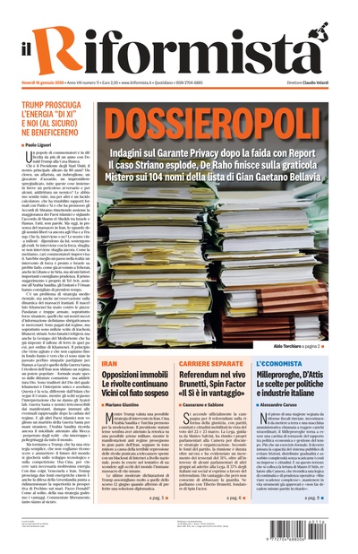 venerdì 16 gennaio 2026