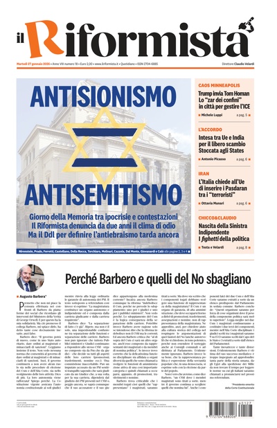 martedì 27 gennaio 2026