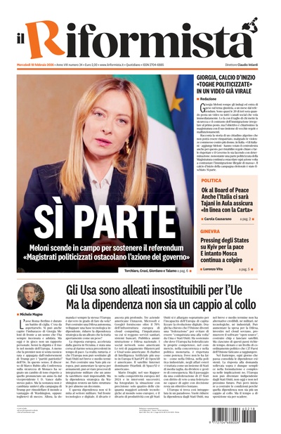 mercoledì 18 febbraio 2026