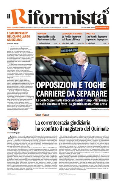 sabato 21 febbraio 2026