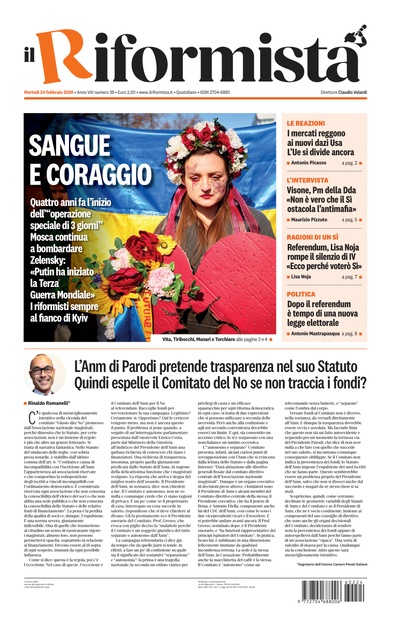 martedì 24 febbraio 2026
