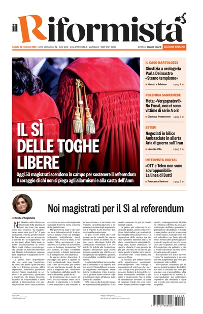 sabato 28 febbraio 2026